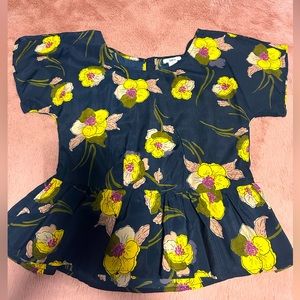 Peplum floral top